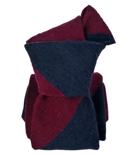 ANTARTIDE - Untipped Shappe Shantung Silk Striped Tie